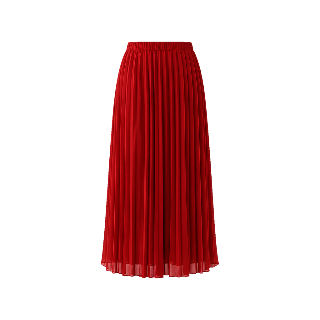 Pleated maxi skirt